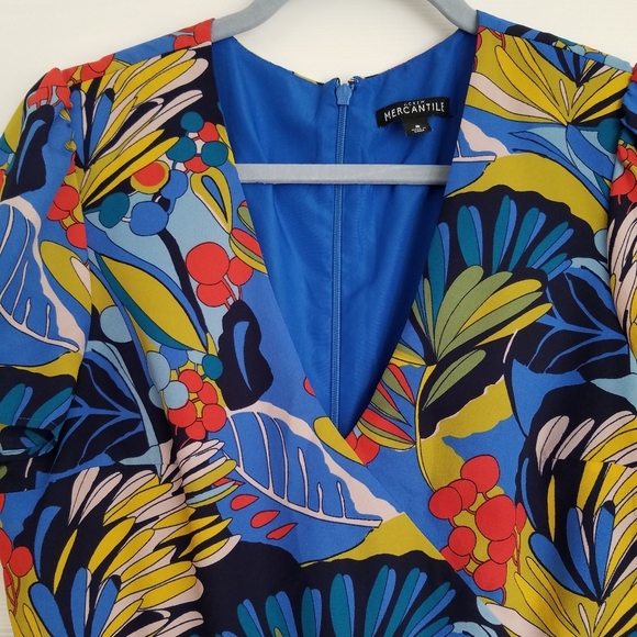 J. Crew Mercantile Front Wrap Print Dress Size Small - Picture 4 of 13